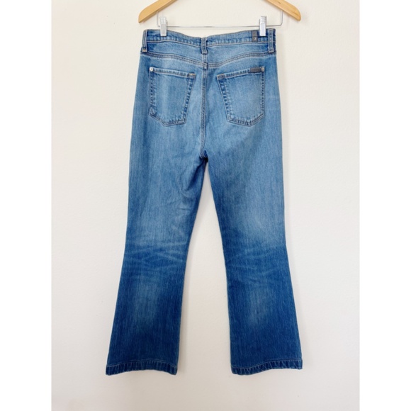 7 For All Mankind Dojo Ultra High Rise Flare Wide Leg Boho Retro 28 - Picture 3 of 7